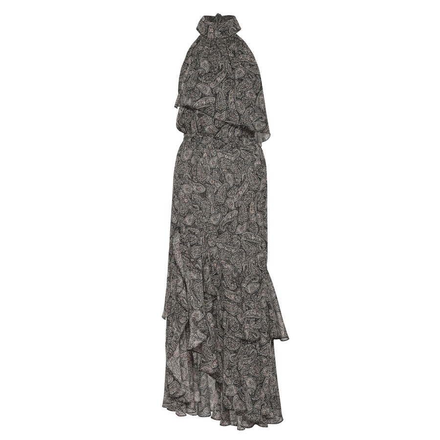 Clothing Misa | Aneva Dress Paisley Shimmer