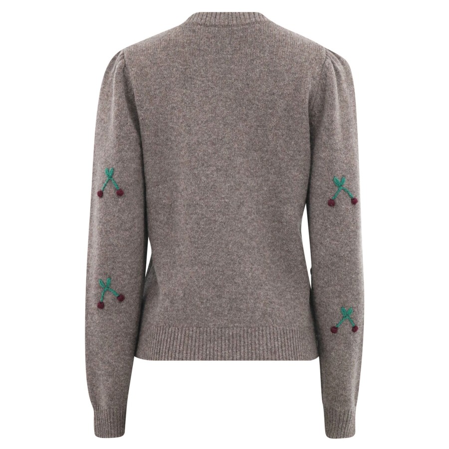 Clothing Sea | Chelsea Cherry Tree Sweater Black