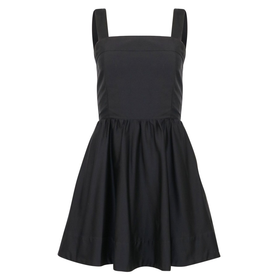 Clothing Alice + Olivia | Saige Tie Back Mini Dress Black