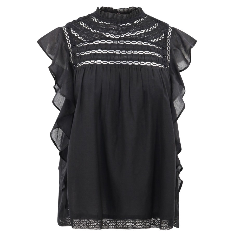 Clothing Love The Label | Georgia Top Black