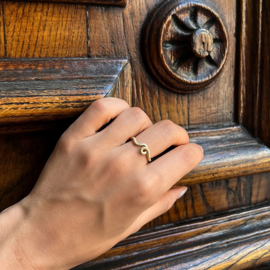 Jewelry Bea Bongiasca | Touch Of Wave Ring Gold
