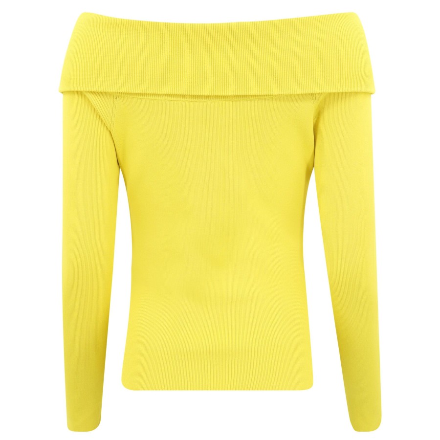 Clothing Alexis | Amie Foldover Knit Top Noir (Out Of Stock)