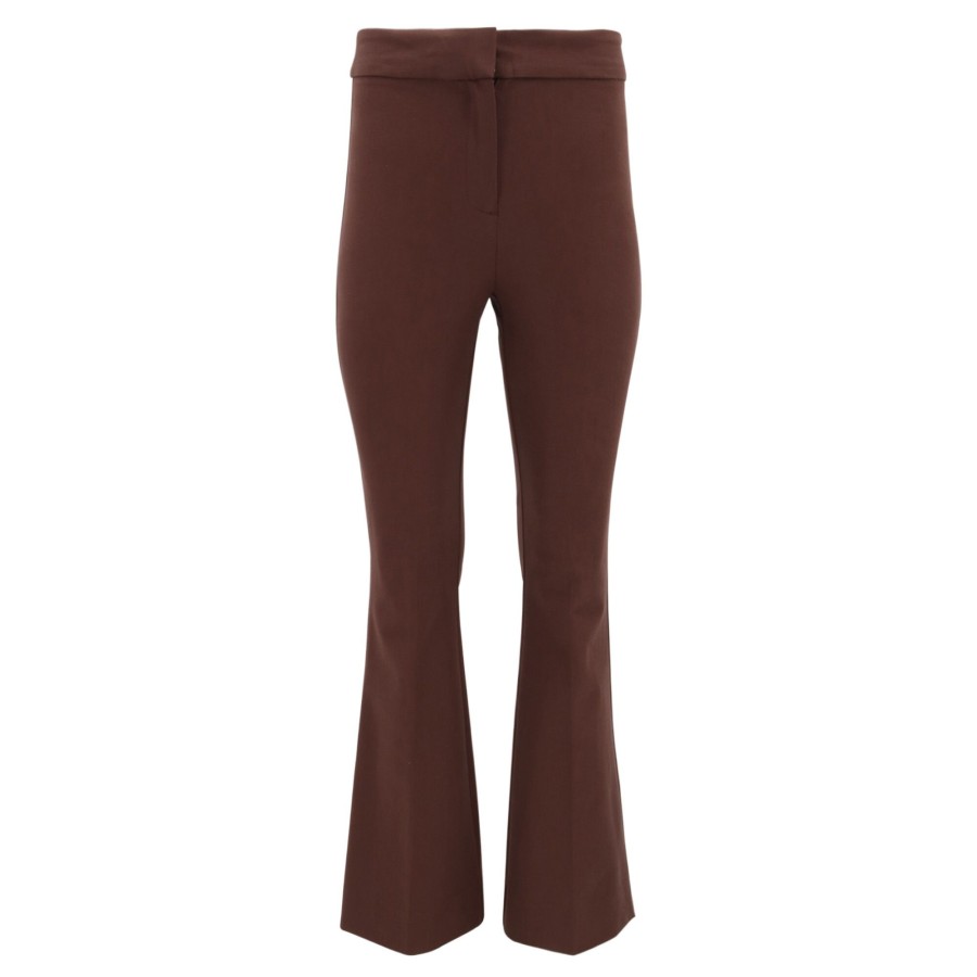 Clothing Derek Lam 10 Crosby | Crosby Crop Flare Pant Choco