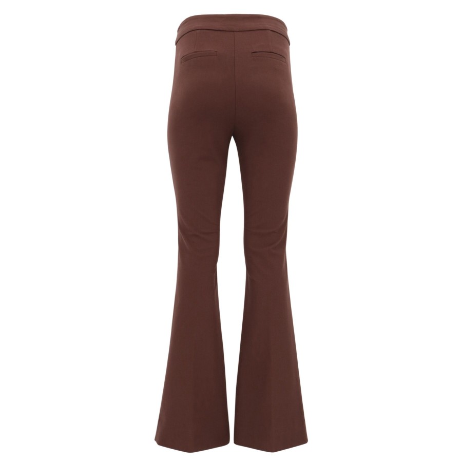 Clothing Derek Lam 10 Crosby | Crosby Crop Flare Pant Choco