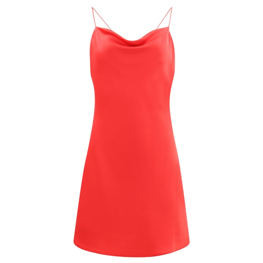 Clothing Alice + Olivia | Harmony Mini Slipe Dress Bright Poppy