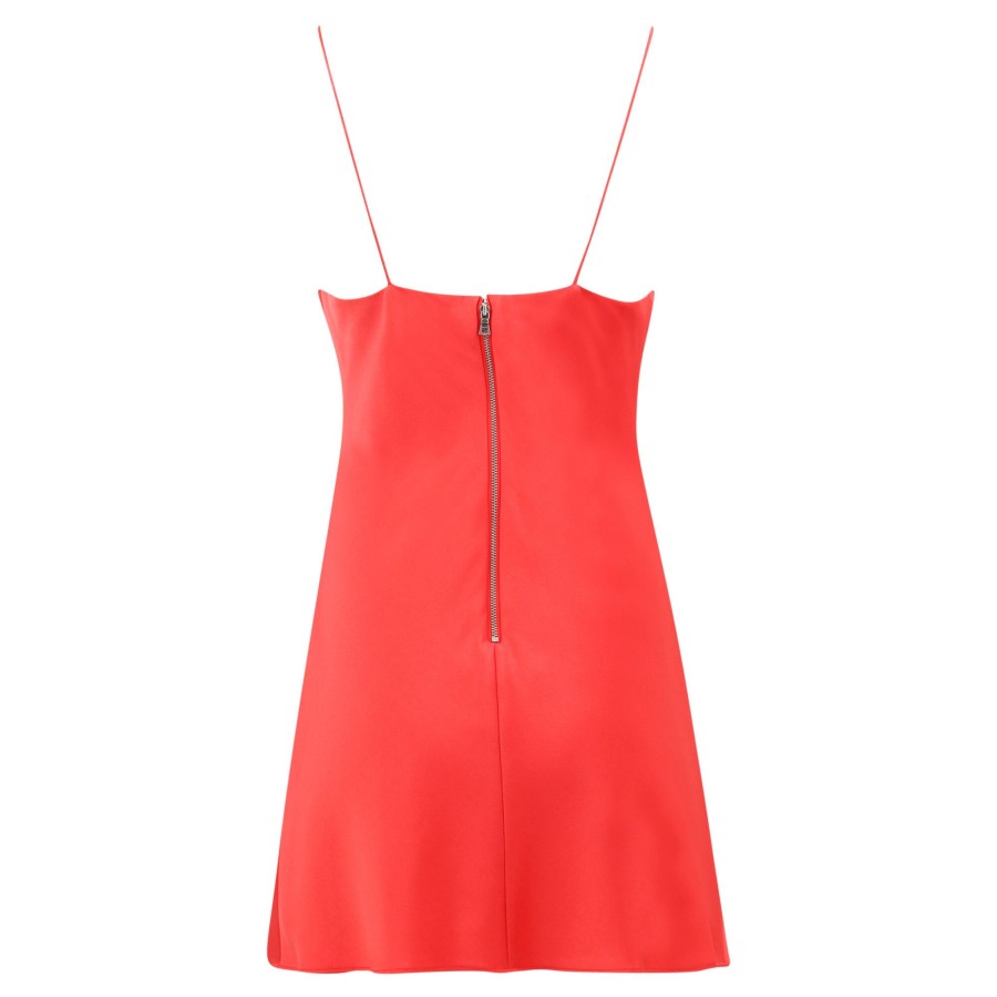 Clothing Alice + Olivia | Harmony Mini Slipe Dress Bright Poppy