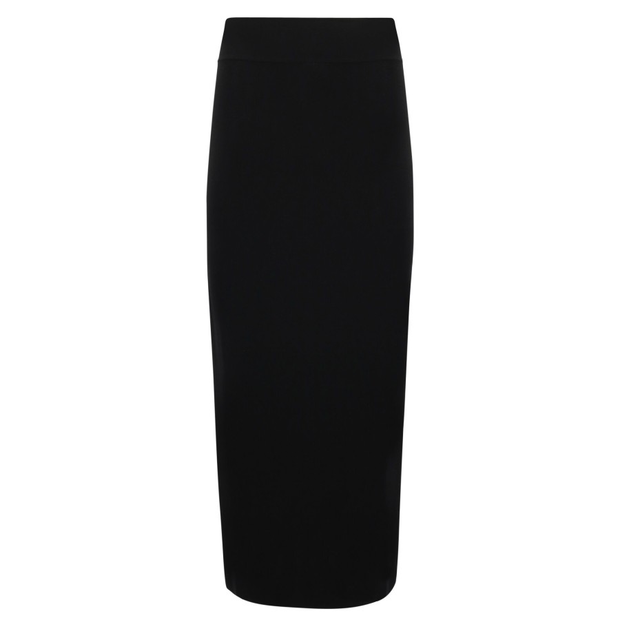 Clothing Twp | Knit Maxi Skirt Black