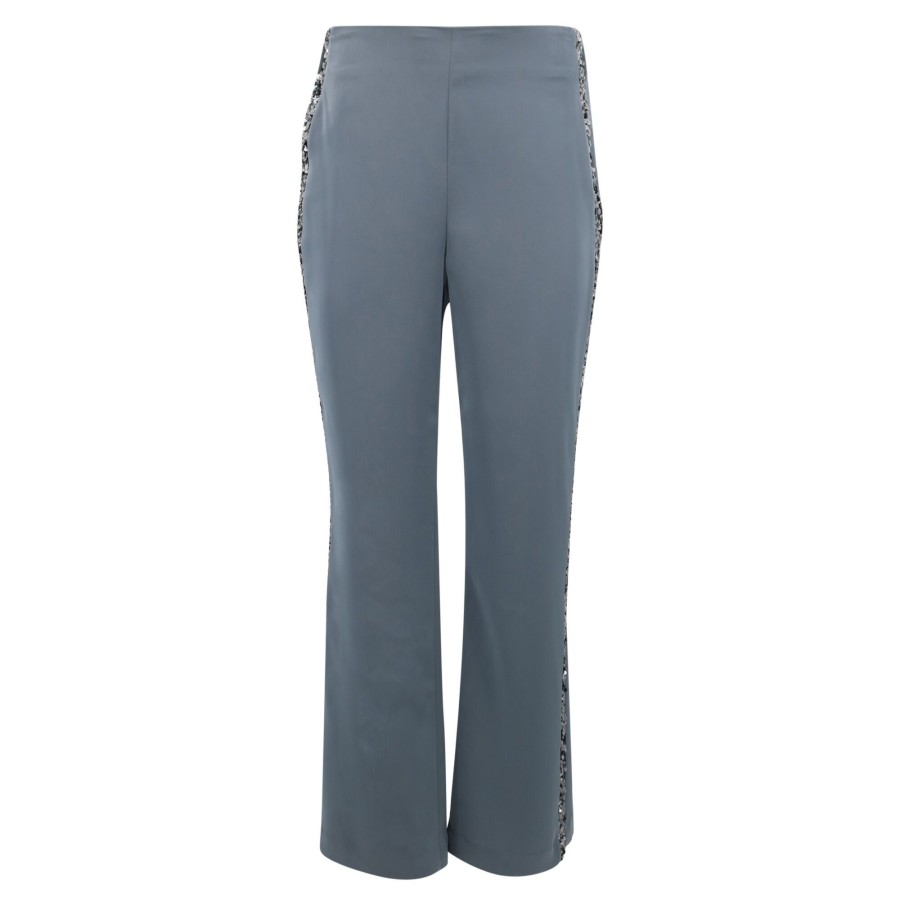 Clothing Sachin & Babi | Alli Tuxedo Sequin Pant Gunmetal