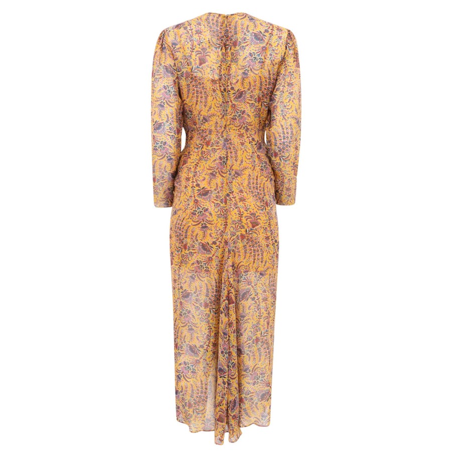 Clothing Veronica Beard | Ferrara Floral Dress Saffron Multi