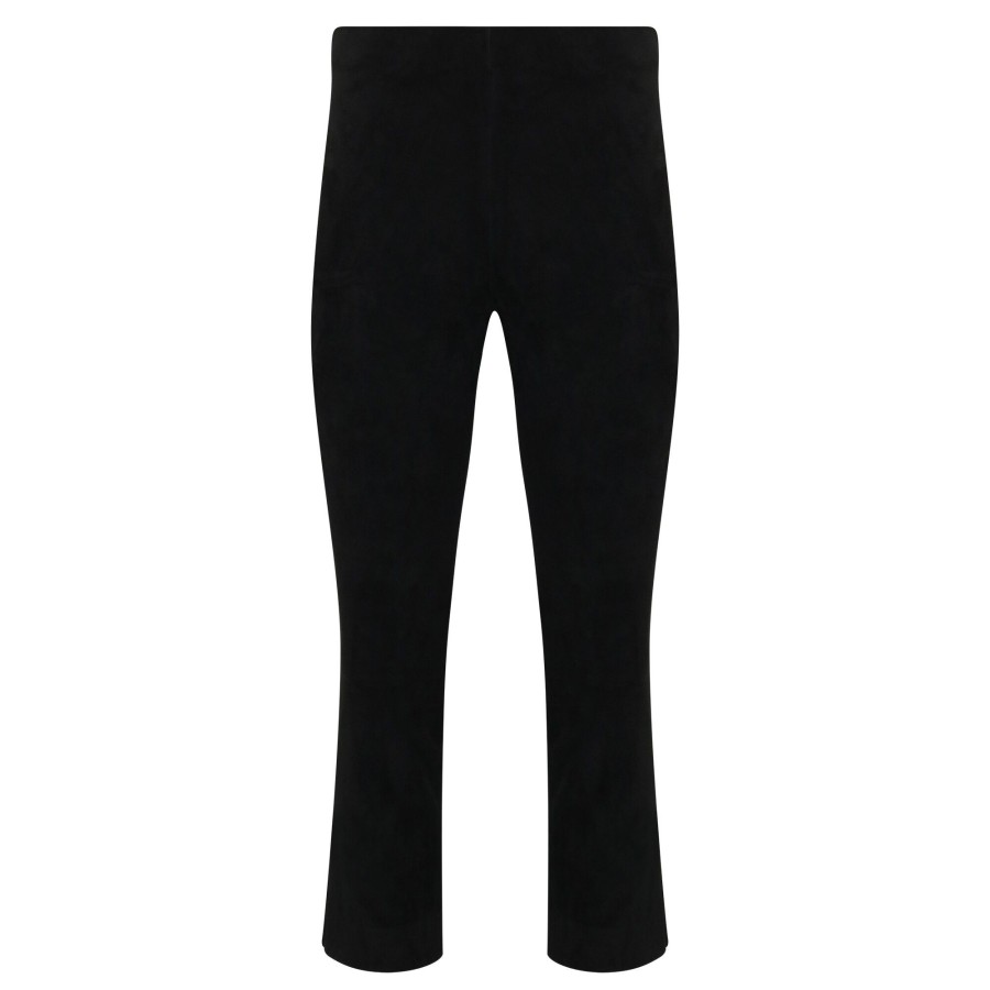 Clothing Vince | Stretch Suede Split Hem Cropped Pants Dark Wheat