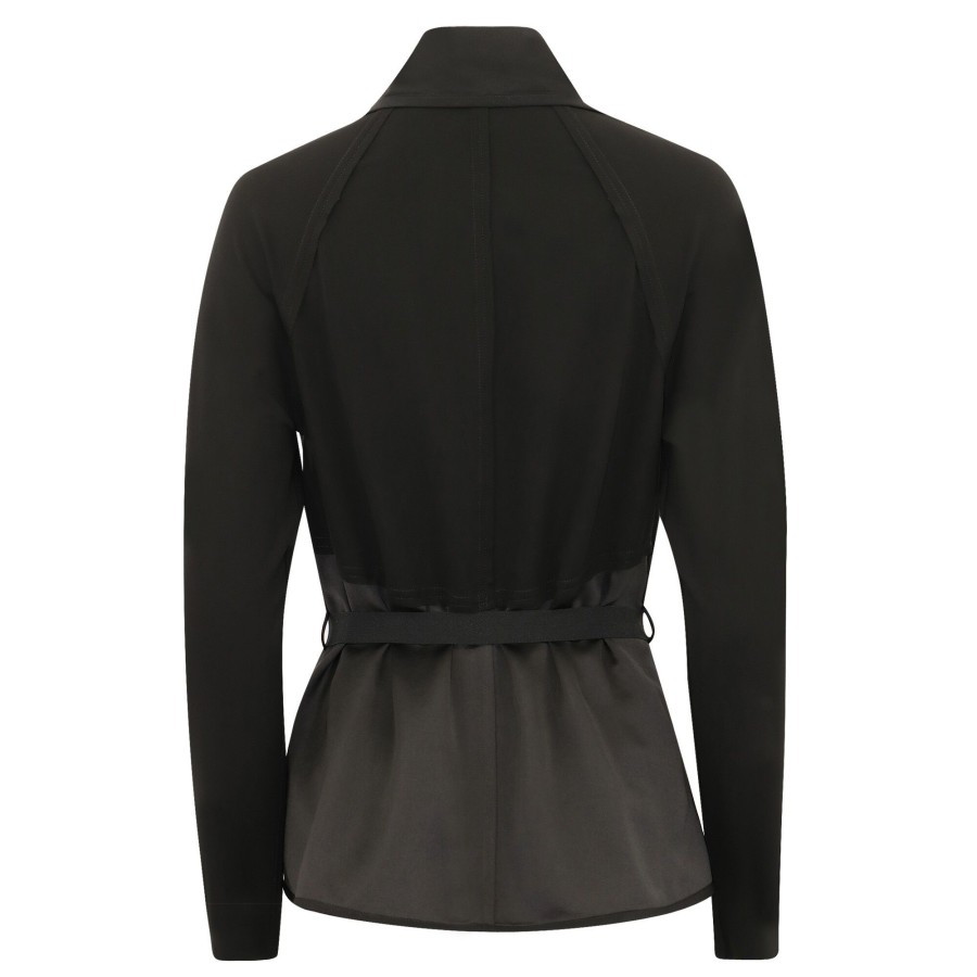 Clothing KZ_K Studio | Nova Draped Jacket Noir