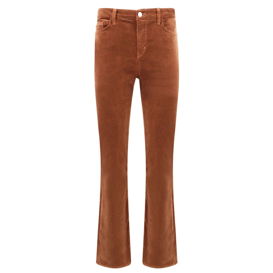 Clothing L'Agence | Stevie High Rise Straight-Leg Jean Fawn