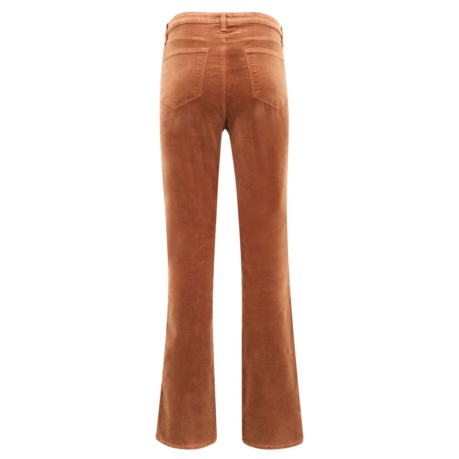Clothing L'Agence | Stevie High Rise Straight-Leg Jean Fawn