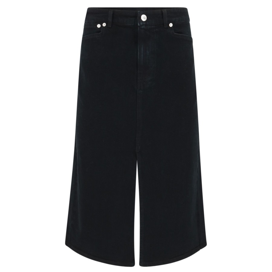 Clothing Proenza Schouler White Label | Denim Midi Skirt Black