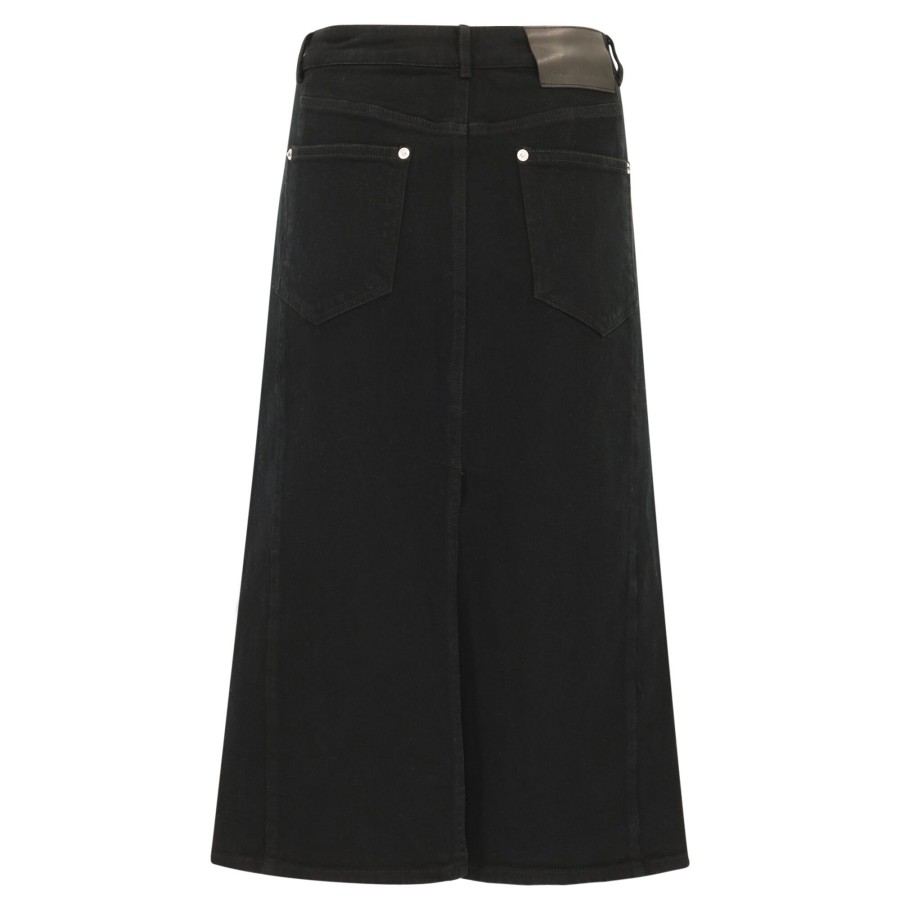 Clothing Proenza Schouler White Label | Denim Midi Skirt Black
