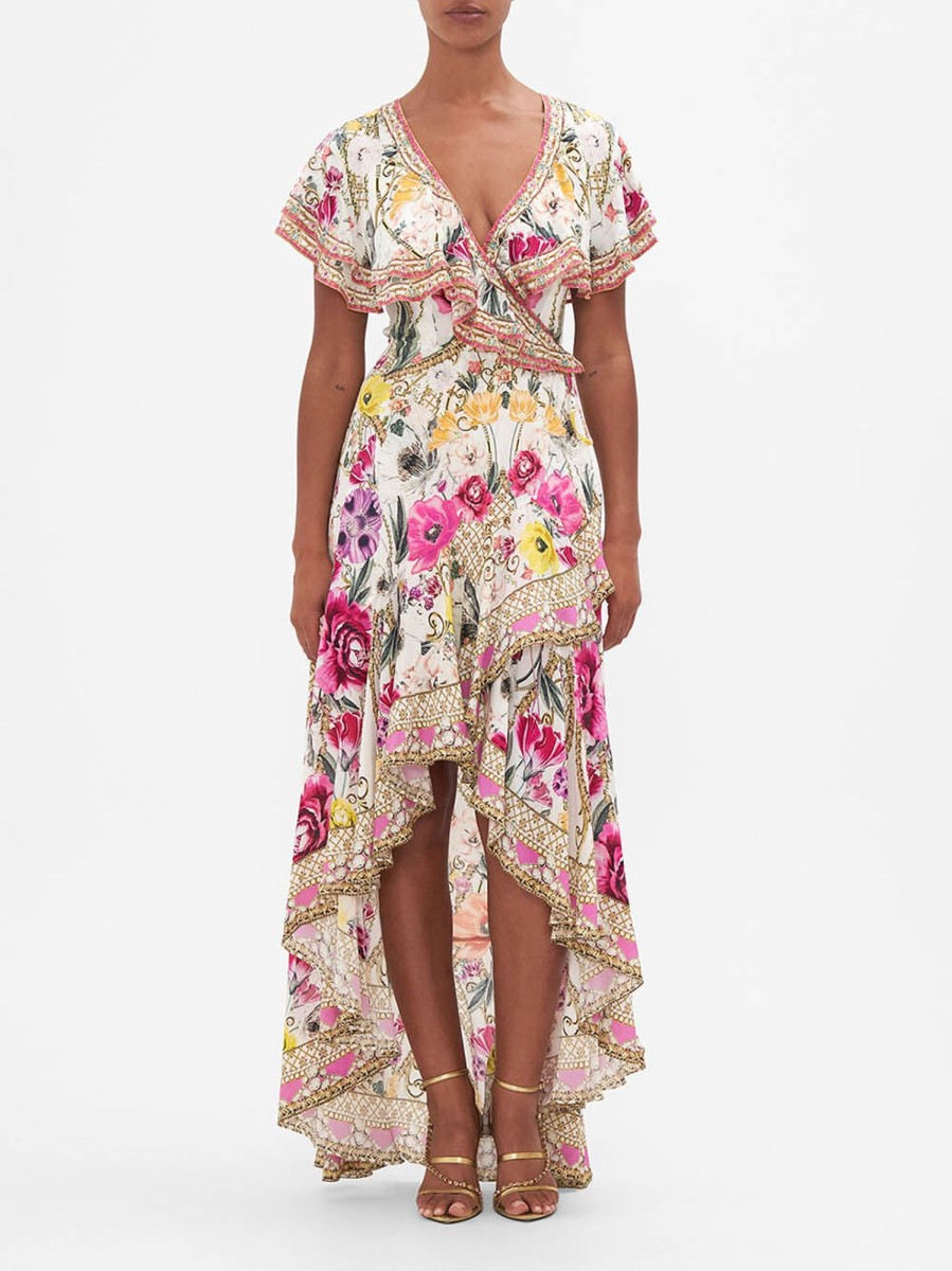 Clothing Camilla | Frill Sleeve Long Dress Destiny Calling