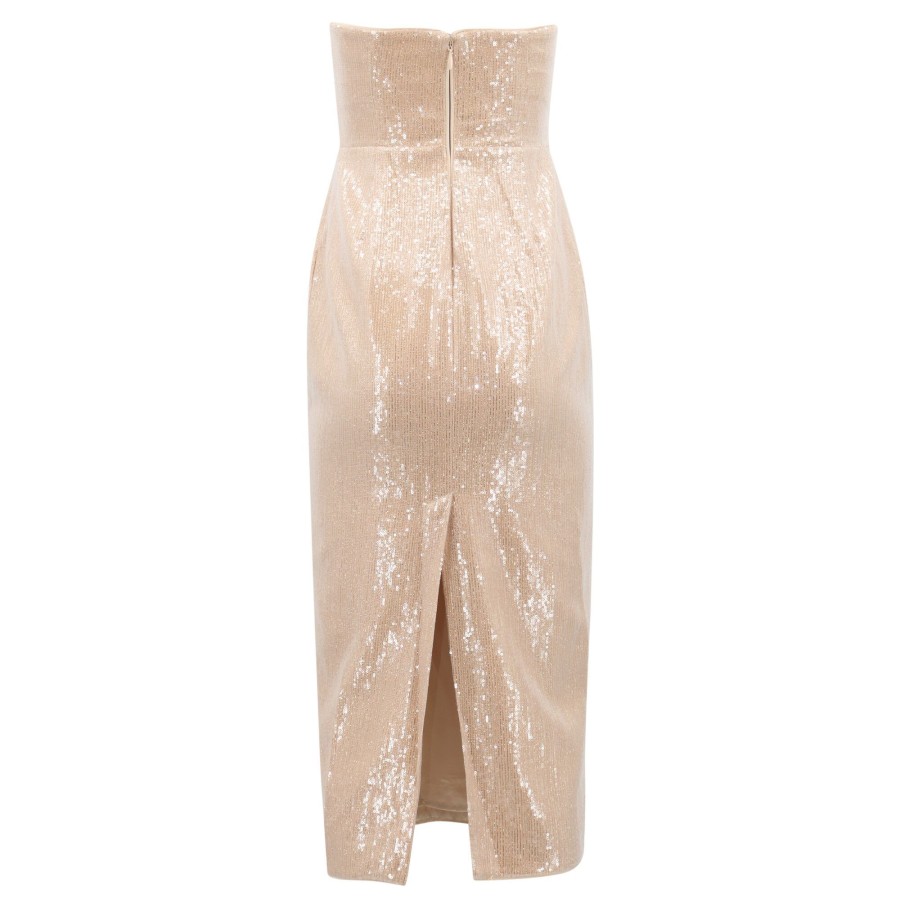Clothing Milly | Kait Sequin Dress Royale Gold