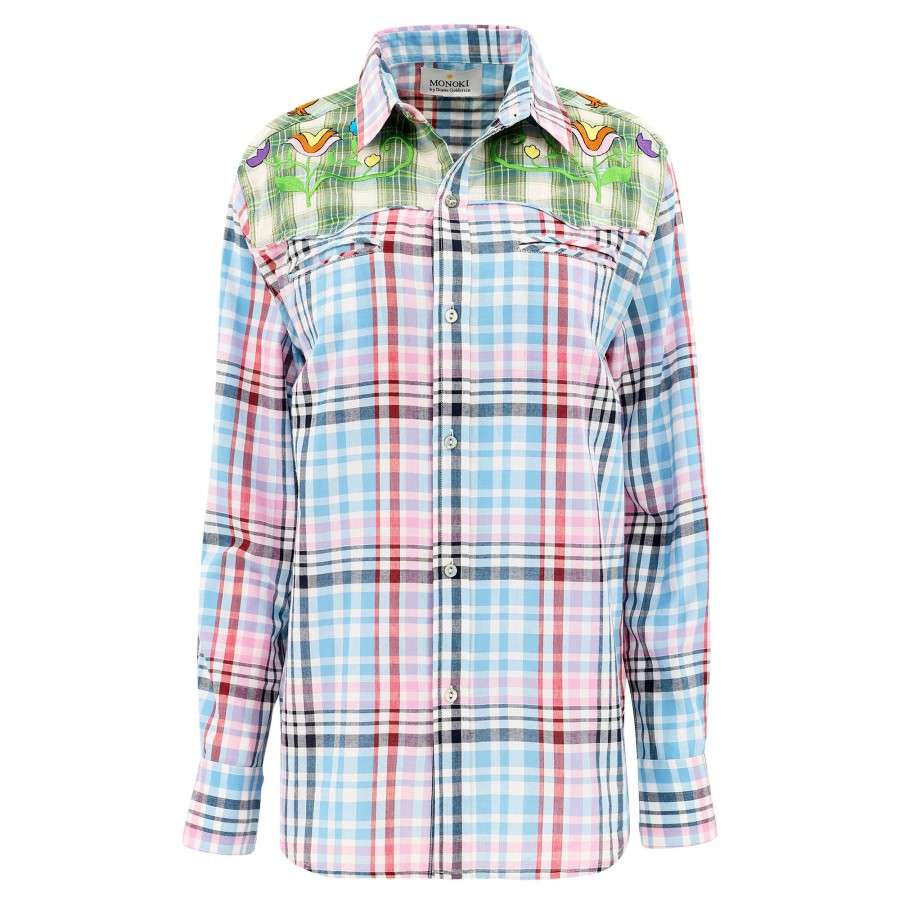 Clothing Monoki | Western Amarillo Plaid Shirt Multi
