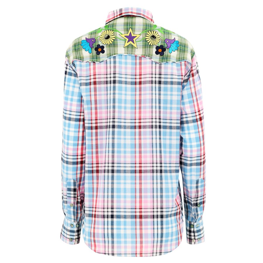 Clothing Monoki | Western Amarillo Plaid Shirt Multi