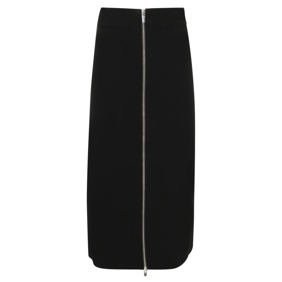 Clothing A.L.C. | Natalia Zip Front Sweater Skirt Black
