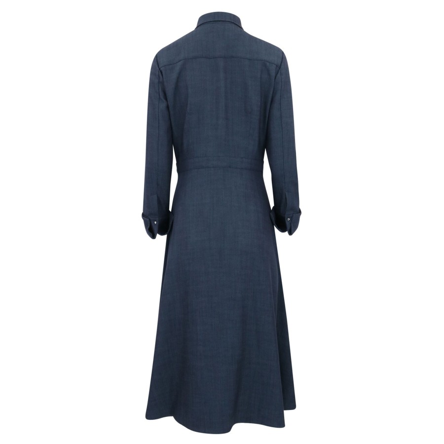 Clothing Hilton Hollis | Tencel Denim Dress Indigo