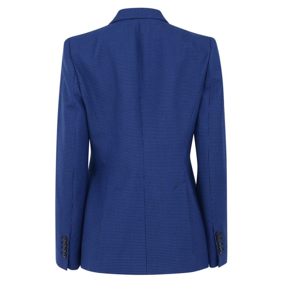 Clothing Alexander McQueen | Drop Hem One Button Jacket Ultramar