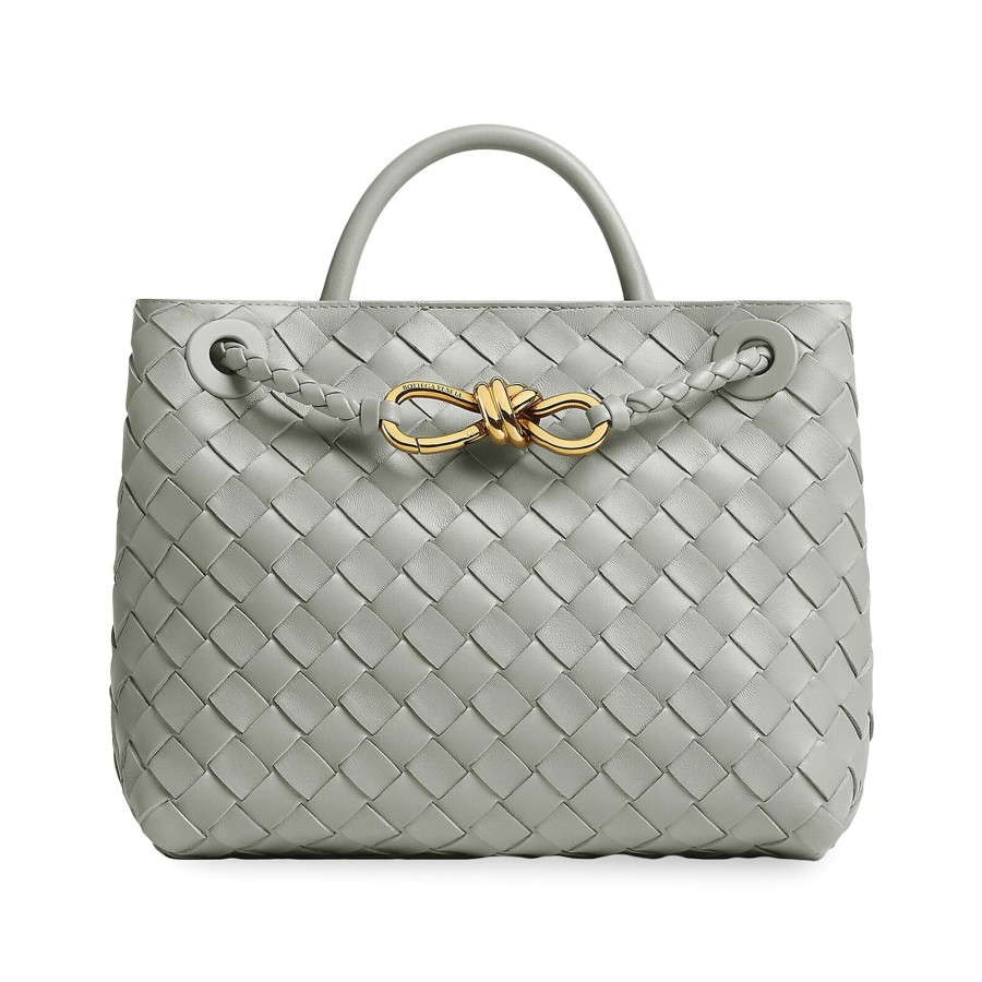 Handbags Bottega Veneta | Small Andiamo Top Handle Bag Inkwell (Out Of Stock)
