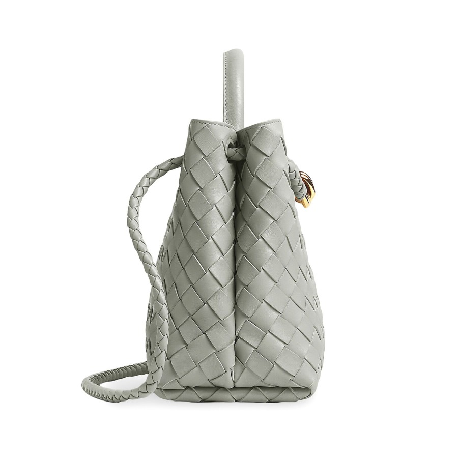 Handbags Bottega Veneta | Small Andiamo Top Handle Bag Inkwell (Out Of Stock)