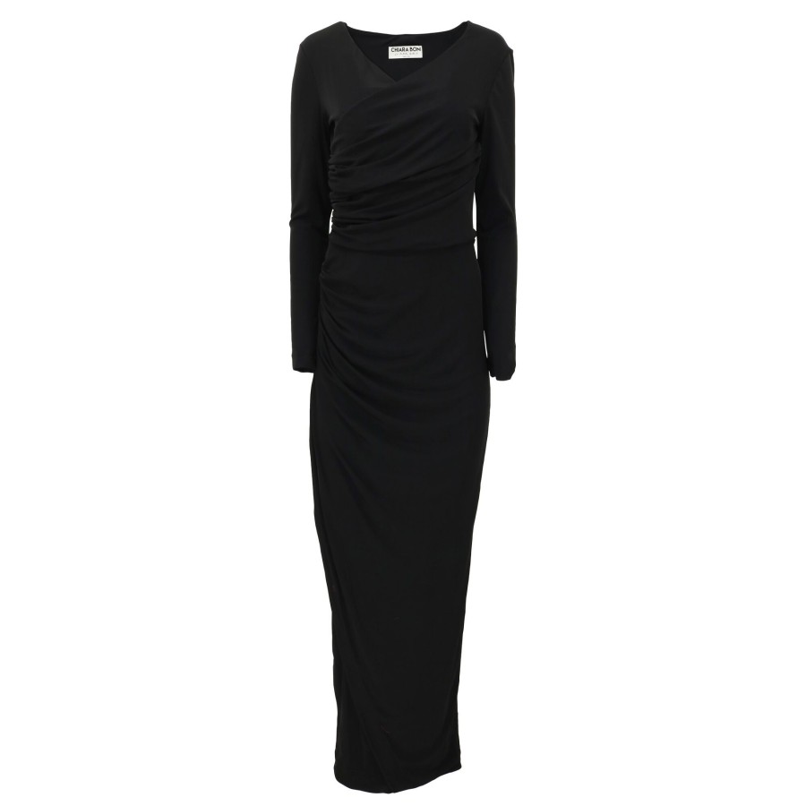 Clothing La Petite Robe | Bello Slinky Long Gown Black