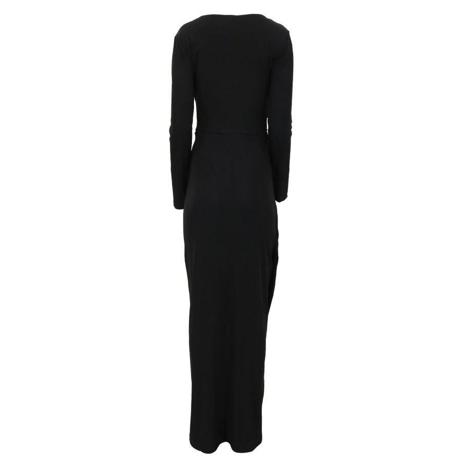 Clothing La Petite Robe | Bello Slinky Long Gown Black