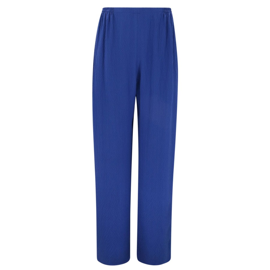 Clothing Tom & Linda Platt | Hammered Satin Wide Leg Pant Soft Navy
