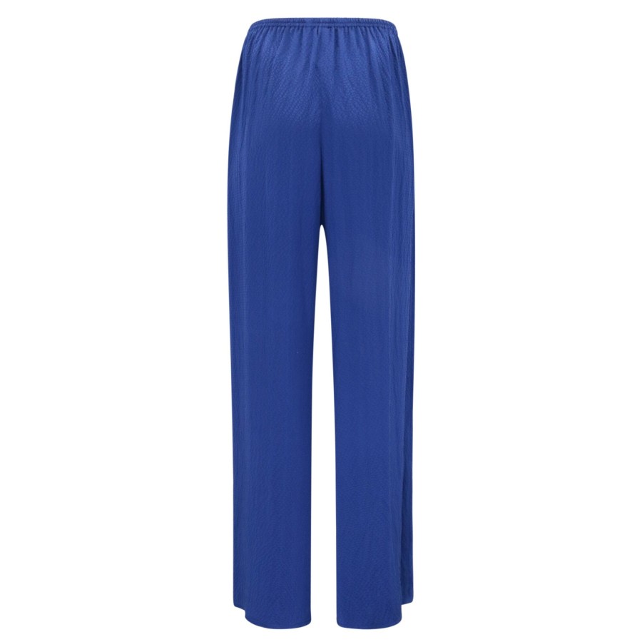 Clothing Tom & Linda Platt | Hammered Satin Wide Leg Pant Soft Navy