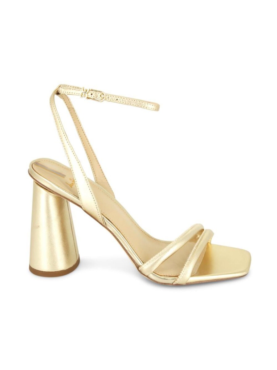 Shoes Sam Edelman | Kia Block Heel Sandals Goldleaf
