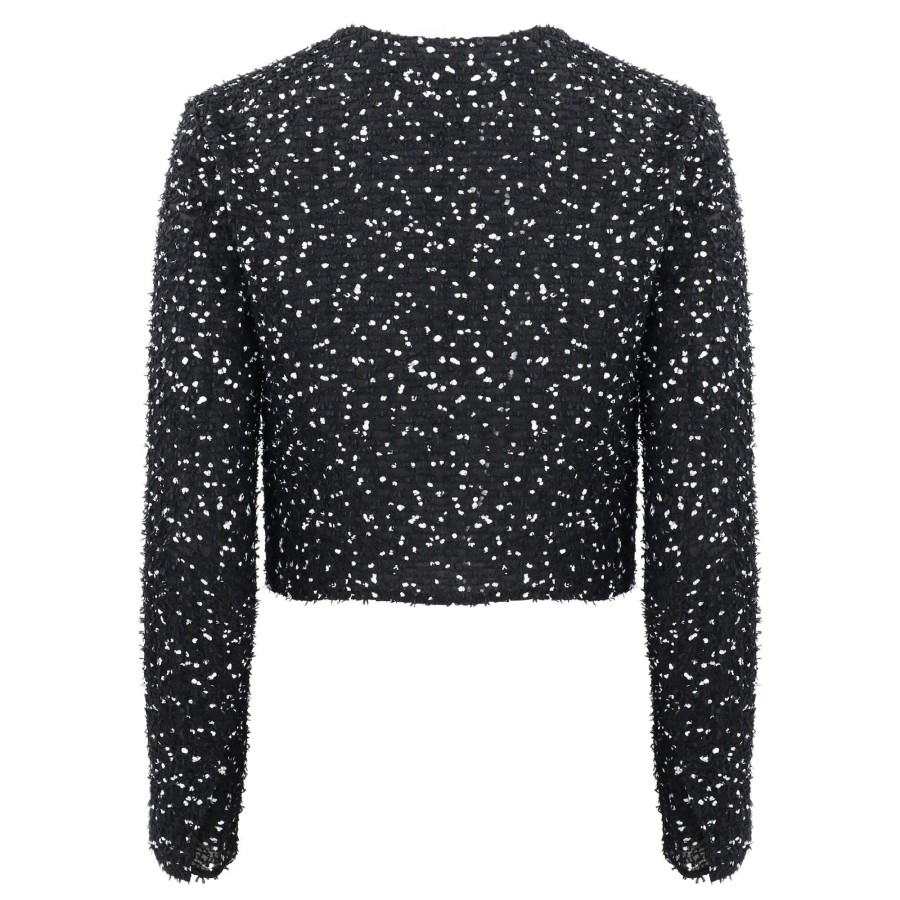 Clothing Oscar de la Renta | Eyelash Fil Coupe Blazer Black/White
