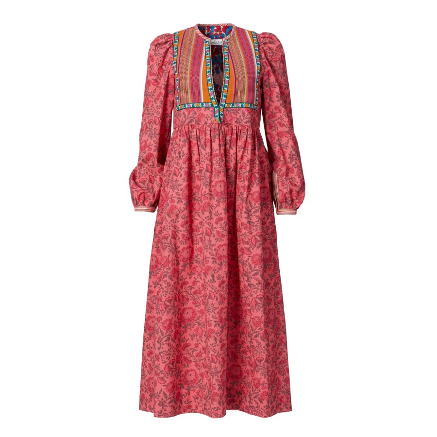 Clothing Alix of Bohemia | Winifred Raspberry Dress Pink Raspberry
