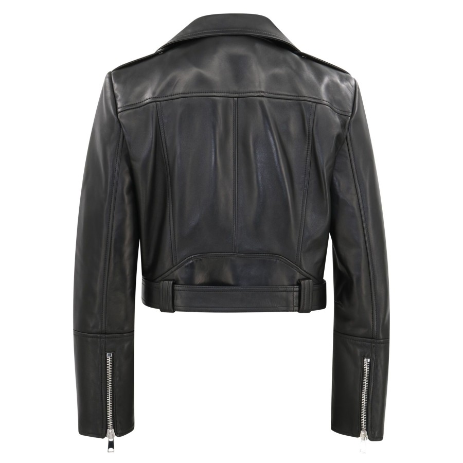Clothing Alexander McQueen | Cropped Biker Jacket Black