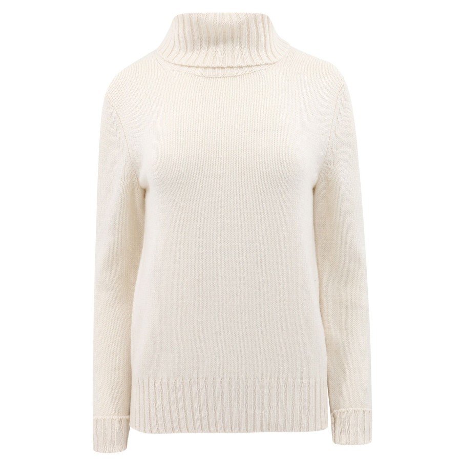 Clothing Polo Ralph Lauren | Relaxed Wool Long Sleeve Pullover Cream