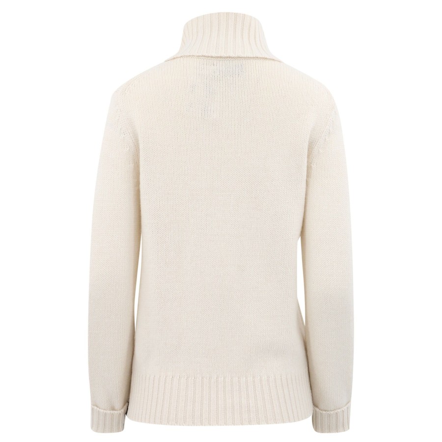 Clothing Polo Ralph Lauren | Relaxed Wool Long Sleeve Pullover Cream