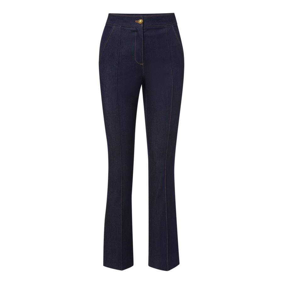 Clothing Veronica Beard | Kimra Denim Pant Dark Oxford