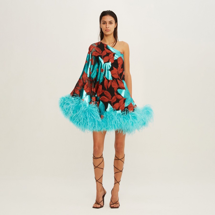 Clothing Taller Marmo | Piccolo Ubud Santa Barbara Dress Copper/Turquoise