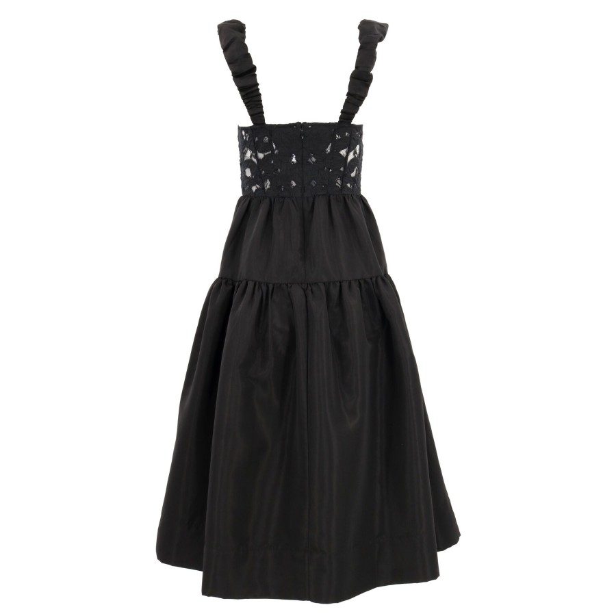 Clothing Sea | Evita Embroidery Corset Dress Powder (Out Of Stock)