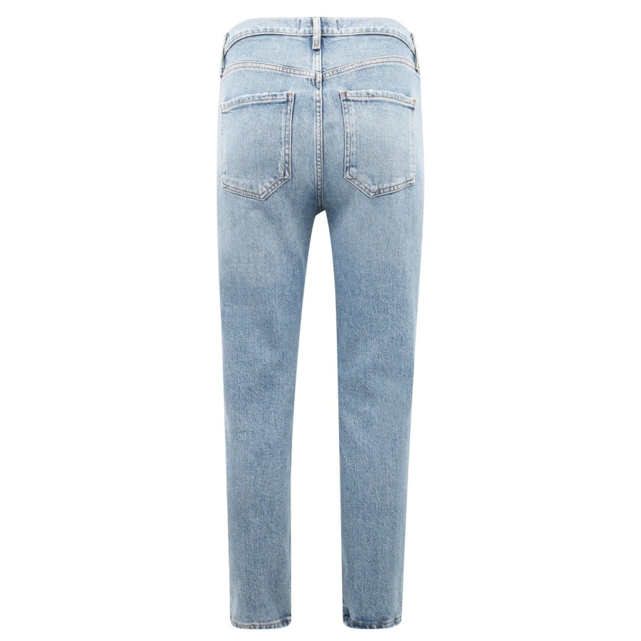 Clothing Agolde | Riley High Rise Straight Crop Jean Quiver
