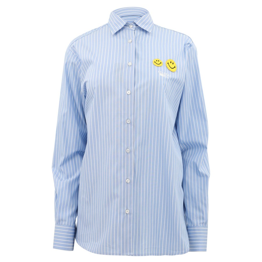 Clothing Joshua Sanders | Striped Long Sleeve Shirt Blue
