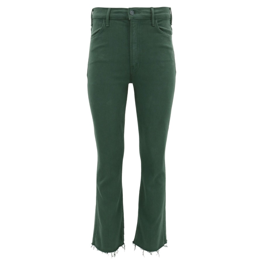 Clothing Mother | The Hustler Ankle Fray Jean Black Forest