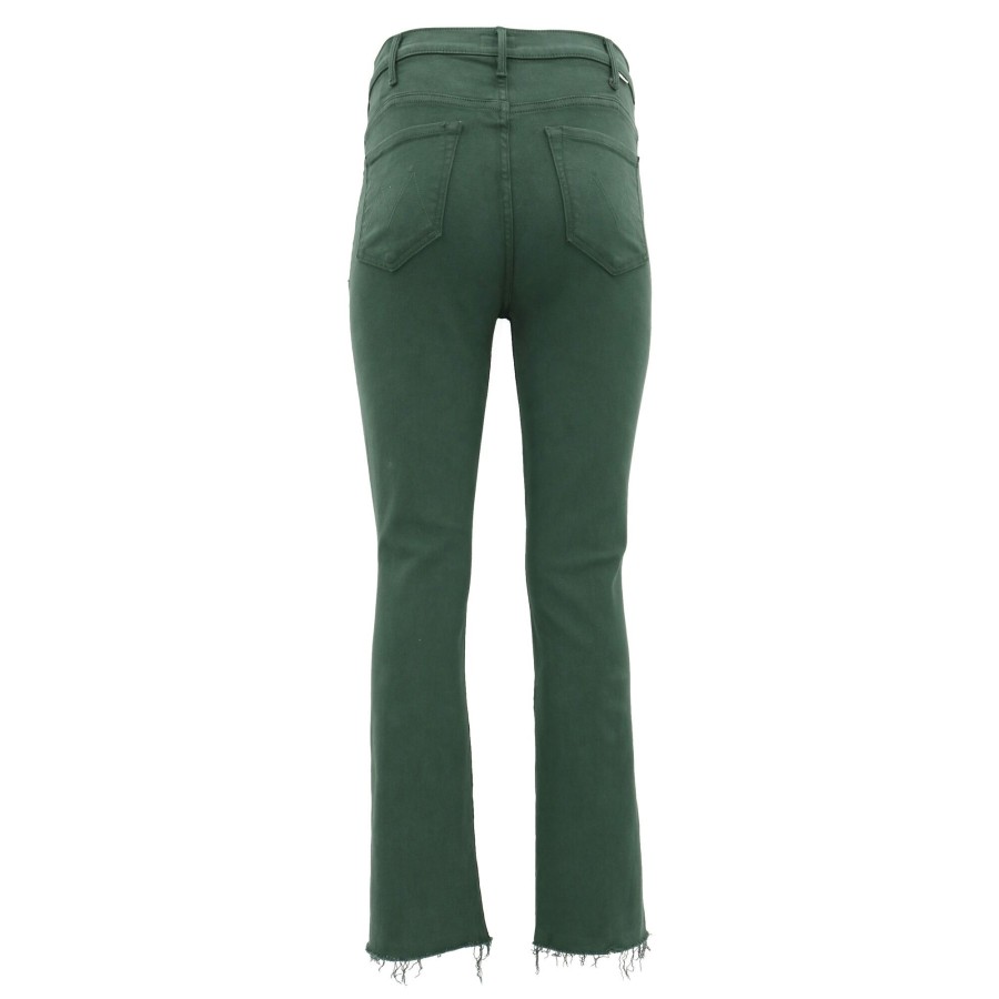 Clothing Mother | The Hustler Ankle Fray Jean Black Forest