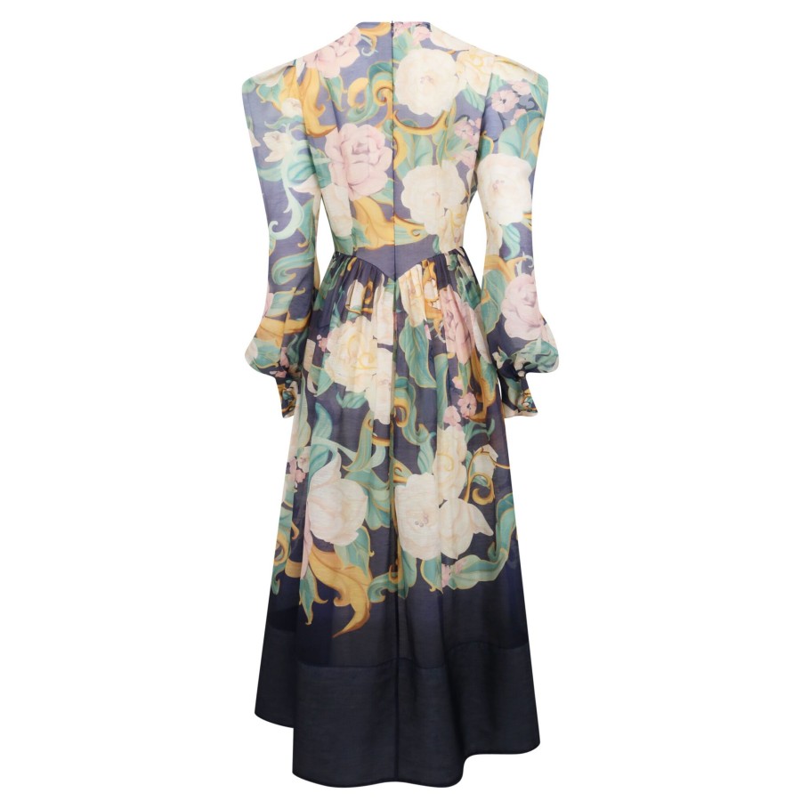 Clothing Leo Lin | Jordana Structured Shoulder Dress Virtue