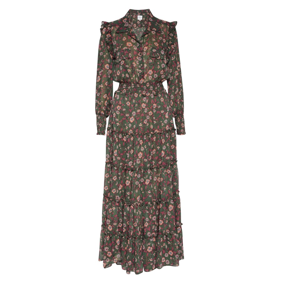 Clothing Misa | Aydeniz Dress Evergreen