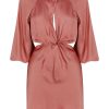 Clothing Shona Joy | Angelica Twist Front Cut Out Mini Dress Rouge