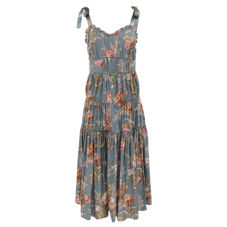 Clothing Christy Lynn | Mia Dress Blue Brocade