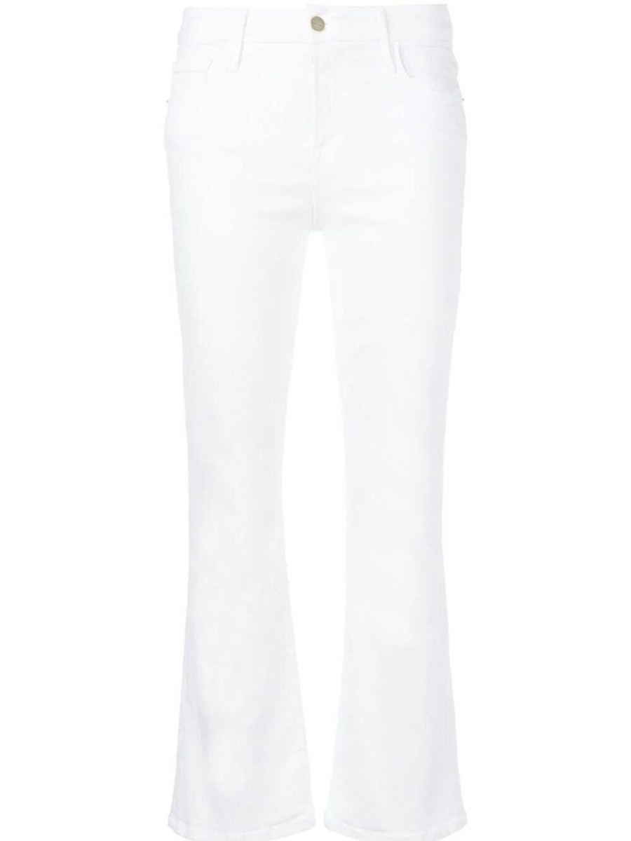 Clothing Frame | Le Crop Mini Bootcut Jean Blanc